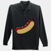 Long Sleeve Silk Touch Polo with Pocket Thumbnail