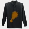 Long Sleeve Silk Touch Polo with Pocket Thumbnail