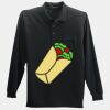 Long Sleeve Silk Touch Polo with Pocket Thumbnail