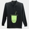 Long Sleeve Silk Touch Polo with Pocket Thumbnail