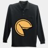 Long Sleeve Silk Touch Polo with Pocket Thumbnail