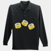 Long Sleeve Silk Touch Polo with Pocket Thumbnail