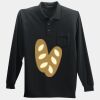 Long Sleeve Silk Touch Polo with Pocket Thumbnail