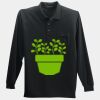 Long Sleeve Silk Touch Polo with Pocket Thumbnail