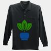 Long Sleeve Silk Touch Polo with Pocket Thumbnail