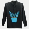 Long Sleeve Silk Touch Polo with Pocket Thumbnail