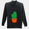 Long Sleeve Silk Touch Polo with Pocket Thumbnail