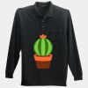 Long Sleeve Silk Touch Polo with Pocket Thumbnail