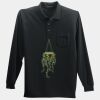 Long Sleeve Silk Touch Polo with Pocket Thumbnail