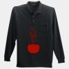 Long Sleeve Silk Touch Polo with Pocket Thumbnail