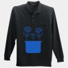 Long Sleeve Silk Touch Polo with Pocket Thumbnail