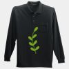 Long Sleeve Silk Touch Polo with Pocket Thumbnail