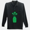 Long Sleeve Silk Touch Polo with Pocket Thumbnail