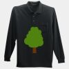 Long Sleeve Silk Touch Polo with Pocket Thumbnail
