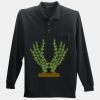 Long Sleeve Silk Touch Polo with Pocket Thumbnail