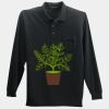 Long Sleeve Silk Touch Polo with Pocket Thumbnail