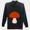 Long Sleeve Silk Touch Polo with Pocket Thumbnail