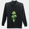 Long Sleeve Silk Touch Polo with Pocket Thumbnail
