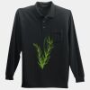 Long Sleeve Silk Touch Polo with Pocket Thumbnail
