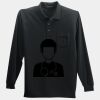 Long Sleeve Silk Touch Polo with Pocket Thumbnail