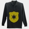 Long Sleeve Silk Touch Polo with Pocket Thumbnail