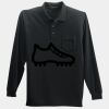 Long Sleeve Silk Touch Polo with Pocket Thumbnail