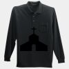 Long Sleeve Silk Touch Polo with Pocket Thumbnail