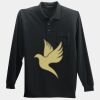 Long Sleeve Silk Touch Polo with Pocket Thumbnail