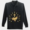 Long Sleeve Silk Touch Polo with Pocket Thumbnail
