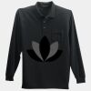 Long Sleeve Silk Touch Polo with Pocket Thumbnail