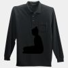 Long Sleeve Silk Touch Polo with Pocket Thumbnail