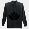 Long Sleeve Silk Touch Polo with Pocket Thumbnail