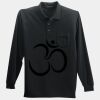Long Sleeve Silk Touch Polo with Pocket Thumbnail