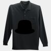 Long Sleeve Silk Touch Polo with Pocket Thumbnail