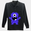 Long Sleeve Silk Touch Polo with Pocket Thumbnail