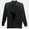 Long Sleeve Silk Touch Polo with Pocket Thumbnail