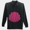 Long Sleeve Silk Touch Polo with Pocket Thumbnail