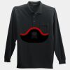 Long Sleeve Silk Touch Polo with Pocket Thumbnail