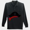 Long Sleeve Silk Touch Polo with Pocket Thumbnail