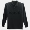 Long Sleeve Silk Touch Polo with Pocket Thumbnail