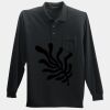 Long Sleeve Silk Touch Polo with Pocket Thumbnail