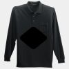 Long Sleeve Silk Touch Polo with Pocket Thumbnail