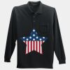 Long Sleeve Silk Touch Polo with Pocket Thumbnail