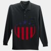 Long Sleeve Silk Touch Polo with Pocket Thumbnail