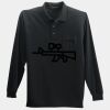 Long Sleeve Silk Touch Polo with Pocket Thumbnail