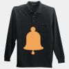 Long Sleeve Silk Touch Polo with Pocket Thumbnail