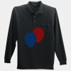 Long Sleeve Silk Touch Polo with Pocket Thumbnail