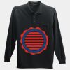 Long Sleeve Silk Touch Polo with Pocket Thumbnail