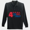 Long Sleeve Silk Touch Polo with Pocket Thumbnail