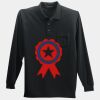 Long Sleeve Silk Touch Polo with Pocket Thumbnail